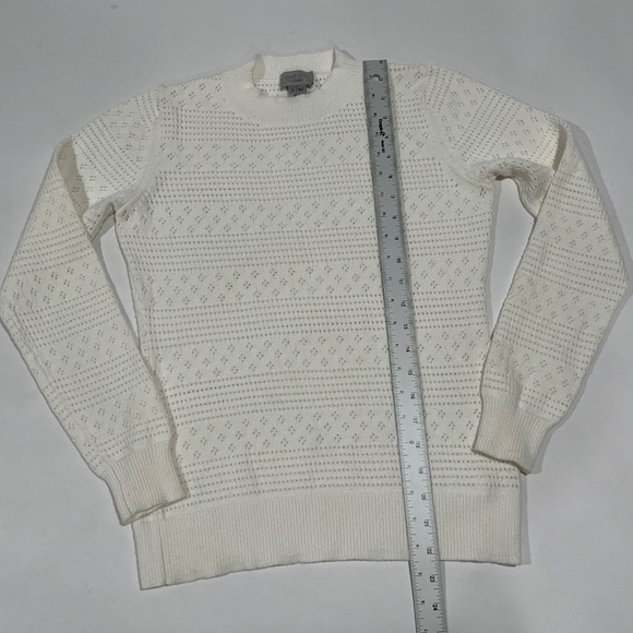 Grey Jason Wu Sz S Open Knit Sweater Star White - Picture 8 of 8